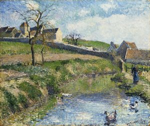 La Granja en Osny, 1883 de Camille Jacob Pissarro